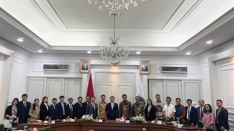 Une délégation de Hô Chi Minh-Ville, dirigé par Bui Xuan Cuong, vice-président du Comité populaire municipale, a effectué une visite de travail à Jakarta, en Indonésie.Photo: baoquocte