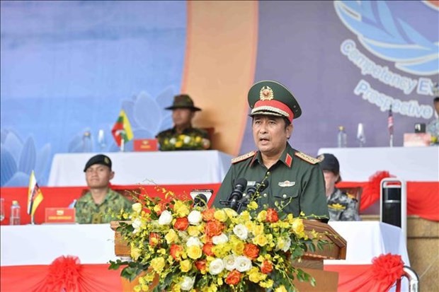 Le général de corps d’armée Phùng Si Tân, chef d’état-major adjoint de l’Armée populaire du Vietnam, à Hanoi, le 21 septembre. Photo : VNA.