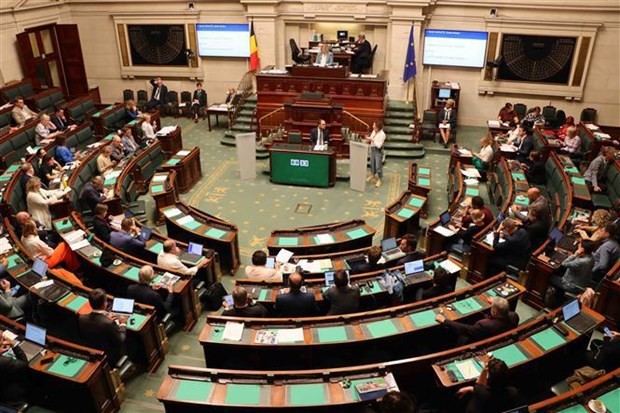 Panorama de la séance plénière de la Chambre des représentants belge, le 5 octobre 2023. Photo: VNA