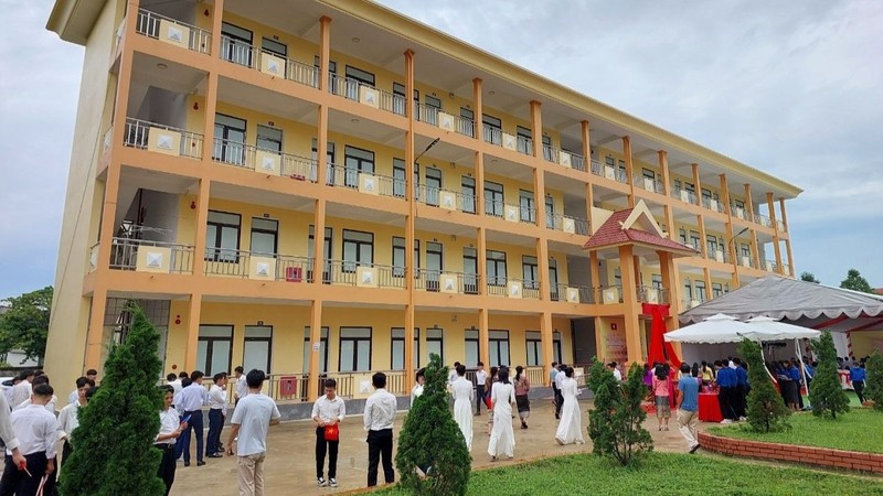Le dortoir des étudiants laotiens dans l'Université de Hong Duc. Photo: VnEconomy