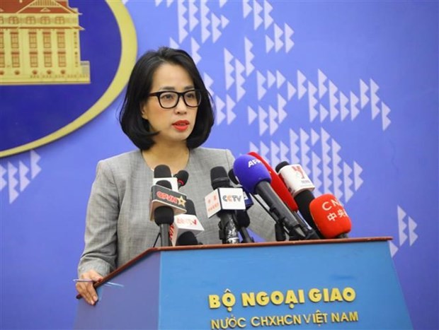 La porte-parole du ministère des Affaires étrangères Pham Thu Hang. Photo: VNA