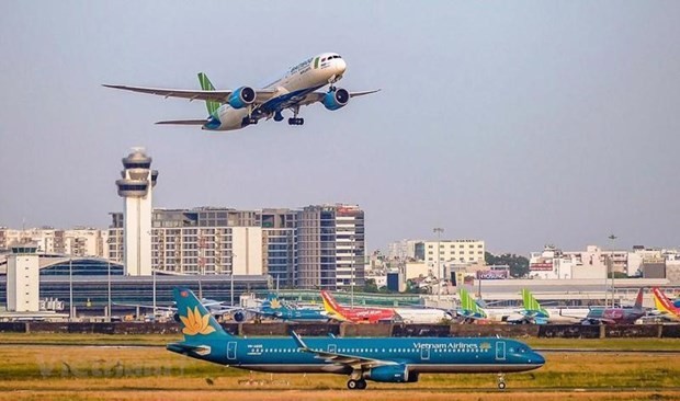 Hanoï - Hô Chi Minh-Ville est la 4e liaison aérienne intérieure la plus fréquentée au monde. Photo : VNA.