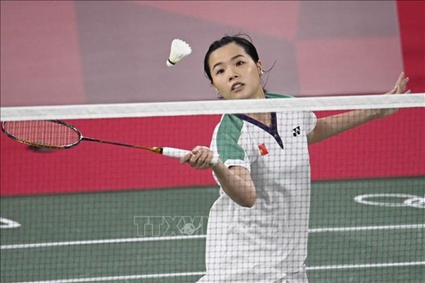 La joueuse de badminton Nguyen Thuy Linh. Photo: VNA