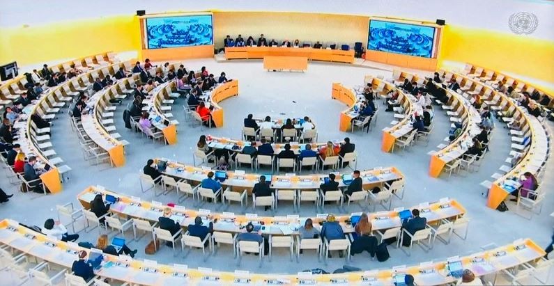 La séance de dialogue sur le rapport national du Vietnam dans le cadre du 4e cycle de l’Examen périodique universel (EPU) du Conseil des droits de l'homme des Nations Unies. Photo : VNA