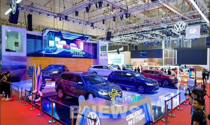 Le pavillon de Volkswagen au Salon automobile du Vietnam 2022. Photo : VNA.