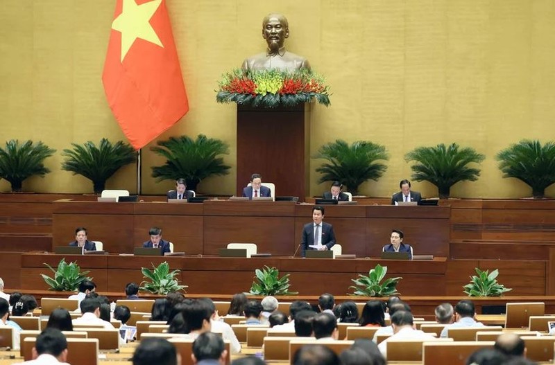 Lors de la séance de questions au gouvernement sur la gestion des ressources naturelles, l’environnement, la prévention et le contrôle des intempéries, la résistance au changement climatique. Photo : VNA.