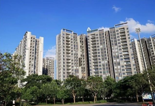 Un complexe d'appartements près du centre du quartier de Binh Chanh, à HCM-Ville. (Photo : VNA)