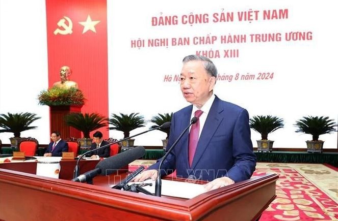 Le nouveau Secrétaire général du Parti communiste du Vietnam Tô Lâm. Photo : VNA.