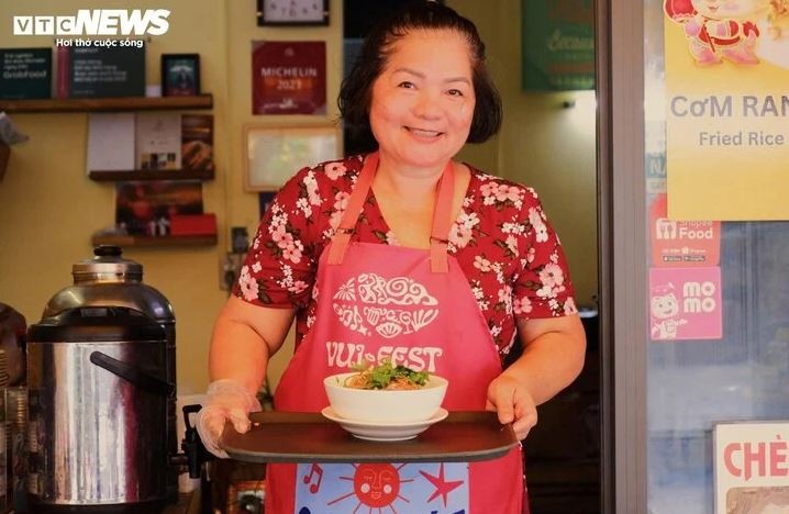 Bui Thi Dung, propriétaire du restaurant Pho Chào. Photo: vtcnews.vn