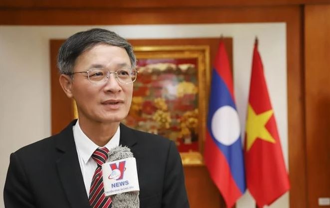 Phan Minh Chien, chargé d'affaires de l'ambassade du Vietnam au Laos. Photo : VNA.