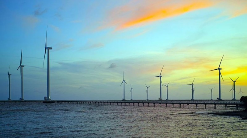 Projet de centrale éolienne de Bac Lieu. Photo: NDEL