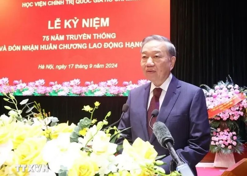 Le secrétaire général du Parti communiste du Vietnam et président To Lam. Photo : VNA.