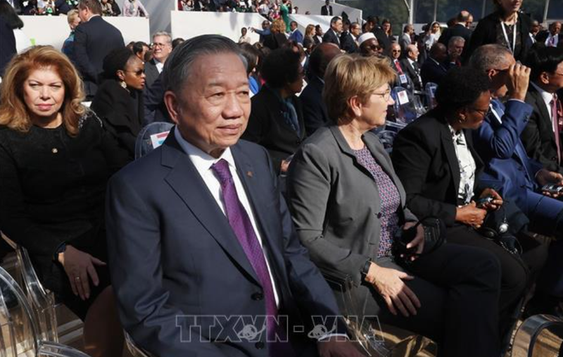 Le dirigeant vietnamien To Lam au 19e Sommet de la Francophonie en France. Photo : VNA.