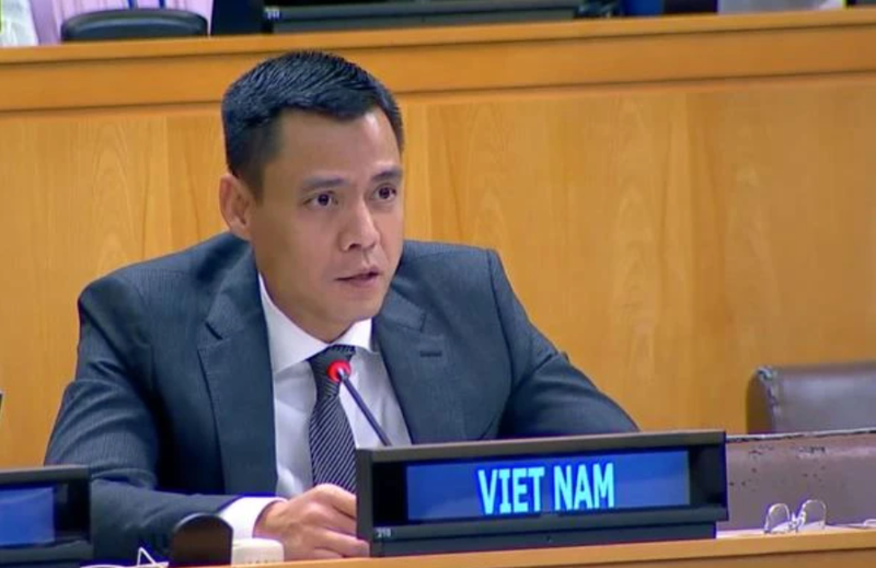 L'ambassadeur Dang Hoang Giang, représentant permanent du Vietnam auprès de l'ONU. Photo : VNA.