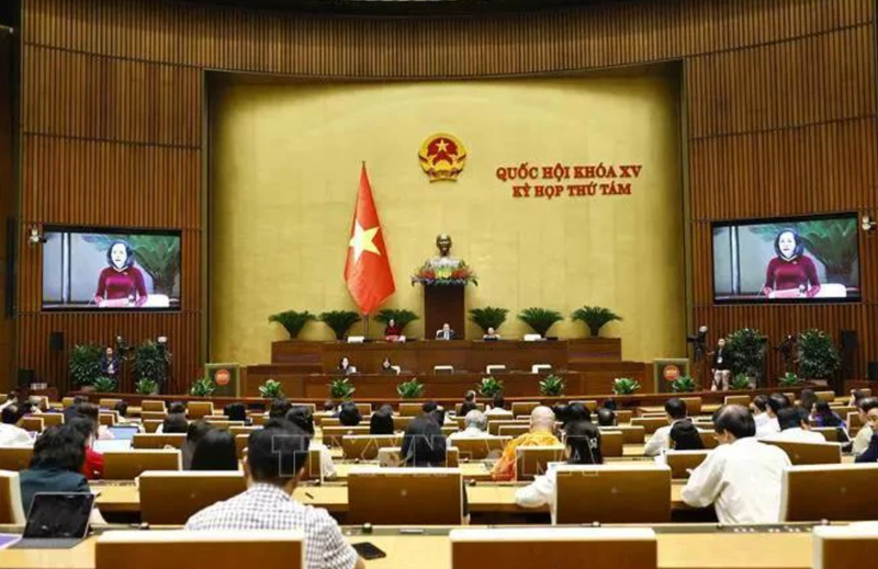 La vice-présidente de l’Assemblée nationale Nguyên Thi Thanh lors de la 8e session. Photo : VNA.