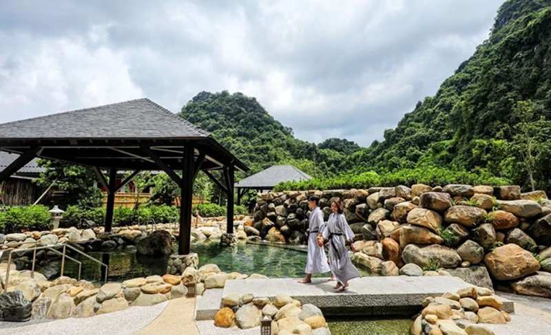 Centre de des eaux minérales et thermales d'Yoko Onsen Quang Hanh. Photo: Quang Ninh