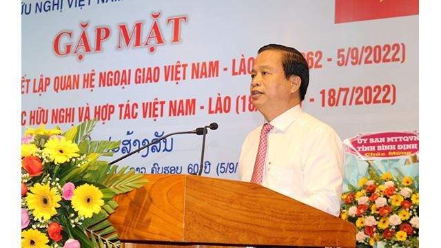 Le vice-président permanent du Comité populaire provincial de Binh Dinh, Nguyên Tuân Thanh, s'exprime lors de l'événement. Photo: binhdinh.gov.vn