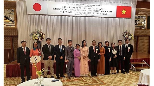 Les délégués lors de Fête nationale vietnamienne à Fukuoka au Japon. Photo : baoquocte.vn
