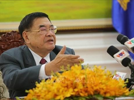 Le premier vice-président de l’Assemblée nationale du Cambodge, Cheam Yeap. Photo : VNA.