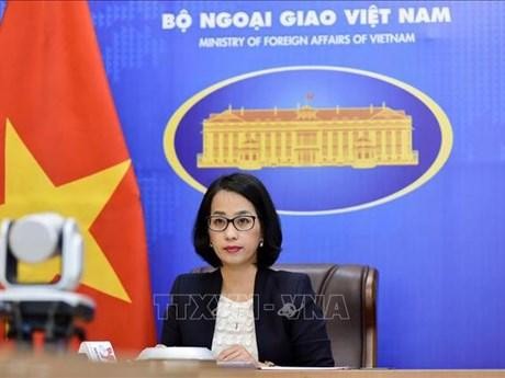 La porte-parole adjointe du ministère vietnamien des Affaires étrangères Pham Thu Hang. Photo : VNA