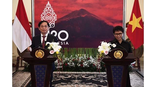 Les mécanismes de coopération bilatérale ont obtenu de nombreux résultats substantiels. Photo : l'Ambassade d'Indonésie au Vietnam. 