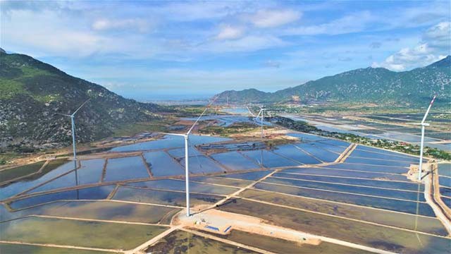 Le « Projet de développement de l’énergie éolienne terrestre dans la province de Ninh Thuân ». Photo: vneconomy.vn