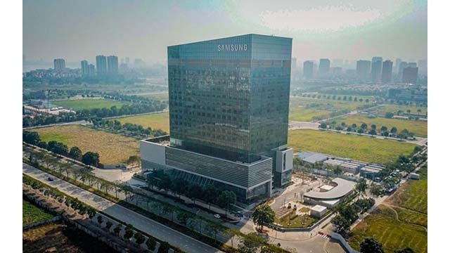 Samsung Vietnam a inauguré le centre de recherche et de développement dans la zone urbaine à l’Oust de Hô Tây, à Hanoï. Photo : kinhtedothi.vn