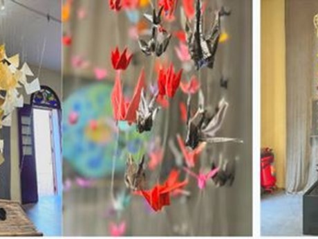 "Rêve féérique", "Jardin féérique", "Cerf-volant féérique" et "Dragon féérique", quatre espaces artistiques convergent dans le cadre de l’exposition "Fée et Dragon". Photo: hanoimoi.com.vn