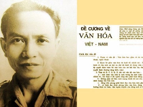 Le Plan sur la culture vietnamienne rédigé en 1943 par le Secrétaire général du Parti, Truong Chinh. Photo : VNA.
