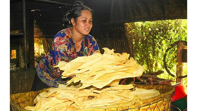 Le métier de production du tofu est inscrit sur la Liste du patrimoine culturel immatériel national. Photo : baodantoc.vn