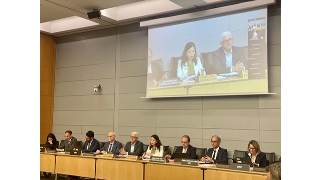 La 11e réunion des hauts fonctionnaires du Programme d’Asie du Sud-Est de l'OCDE (SEARP) s'est tenue à Paris (en France). Photo : VGP.