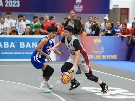 SEA Games 32 : l'équipe féminine de basketball 3x3 du Vietnam remporte une médaille d'or historique