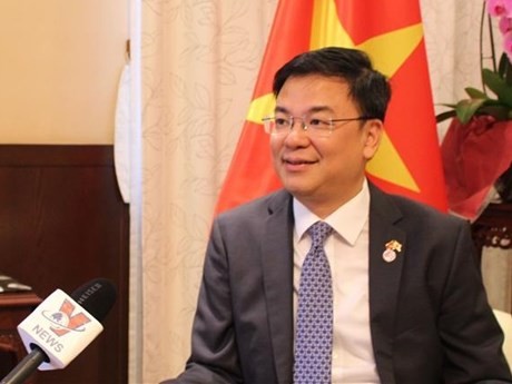 L’ambassadeur du Vietnam au Japon, Pham Quang Hiêu, lors d'une interview avec la VNA.. Photo : VNA.