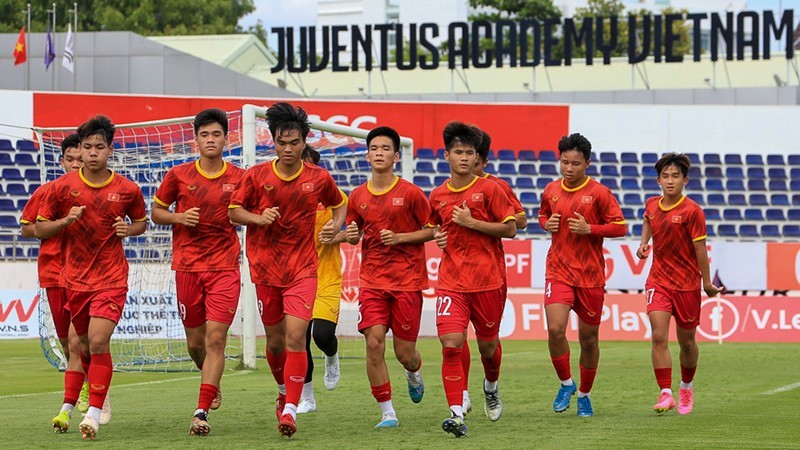 L'équipe de football du Vietnam des moins de 17 ans. Photo : VFF.