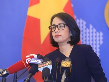 La porte-parole du Ministère vietnamienne des Affaires étrangères Pham Thu Hang. Photo : VNA.