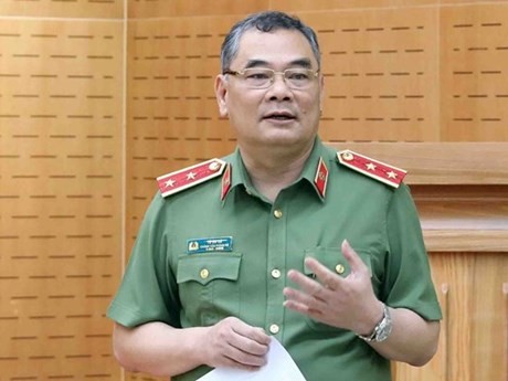 Le porte-parole du ministère de la Sécurité publique, le général de division Tô Ân Xô. Photo : VNA.