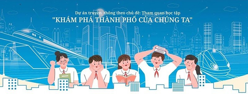 L'Affiche du projet d’expérience « Explorez notre ville ». Photo : Ambassade du Japon au Vietnam.