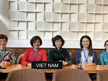 La délégation vietnamienne à la 32e session de l’Assemblée de la Commission océanographique intergouvernementale de l’UNESCO. Photo : VNA.