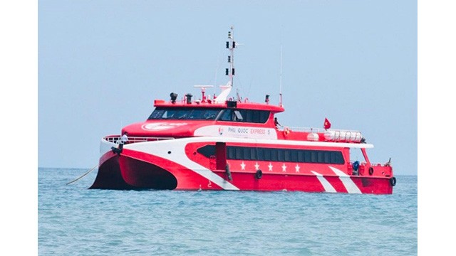 La ligne de navires express partant du port de Sa Ky pour l’île de Ly Son et en inverse. Photo : Vn Exrpess.