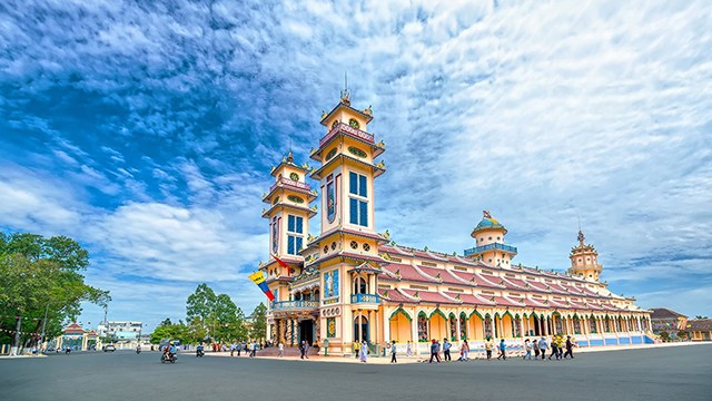 Le Saint-Siège caodaïste de Tây Ninh. Photo : hanoimoi.vn