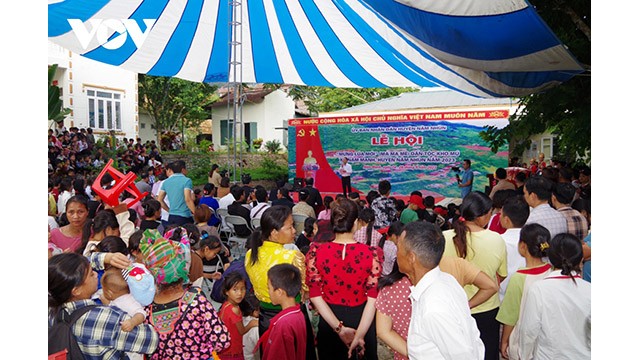 La fête de célébration du nouveau riz de l’ethnie Khơ Mú. Photo : VOV.