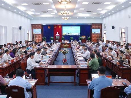 Vue de la première réunion du Conseil de Coordination régionale du delta du Mékong, à Bac Liêu, le 27 septembre. Photo : VNA.