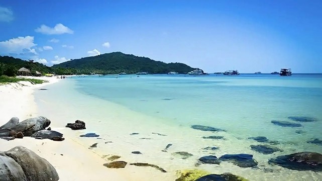  La plage Ông Lang de l'île de Phu Quôc est l'une des plus belles plages. Photo : VOV.