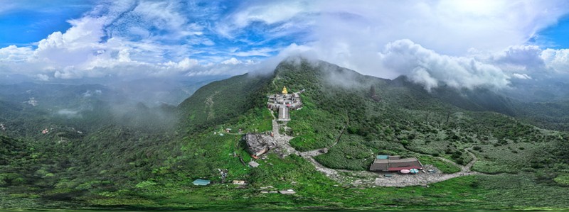 L'image numérisée en 3D de la zone d'An Ky Sinh à Yên Tu. Photo: baoquangninh.vn