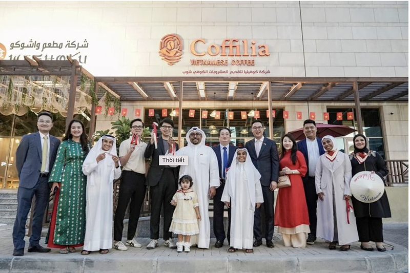 La première boutique de café Coffilia au Koweït: Photo : NDEL.