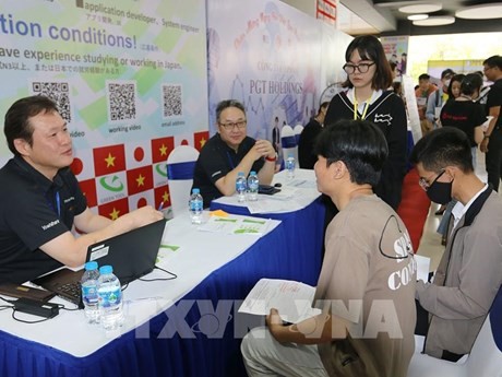 Un salon de l'emploi à Hô Chi Minh-Ville. Photo d'illustration : VNA.