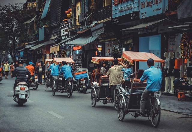 Visite du vieux quartier de Hanoi. Photo : Traveldudes.