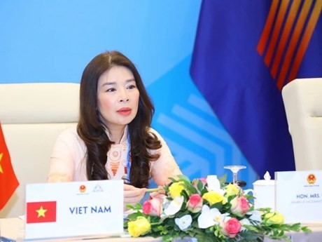 La vice-présidente de la Commission des Relations extérieures de l’AN vietnamienne, Lê Thu Hà,. Photo : VNA.