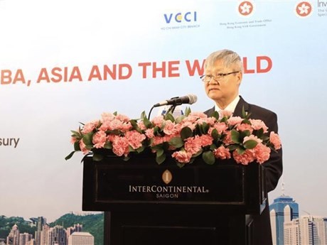 Le secrétaire aux Services financiers et au Trésor de Hong Kong, Christopher Hui. Photo : VNA.