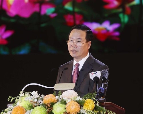 Le Président de la République, Vo Van Thuong. Photo : VOV.